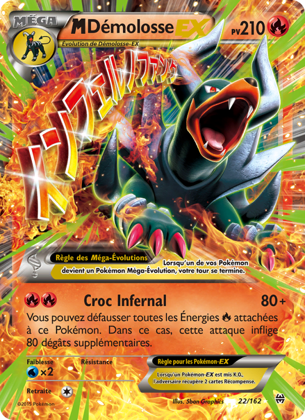 M-Démolosse EX 22 — BREAKthrough (French Pokémon TCG card)