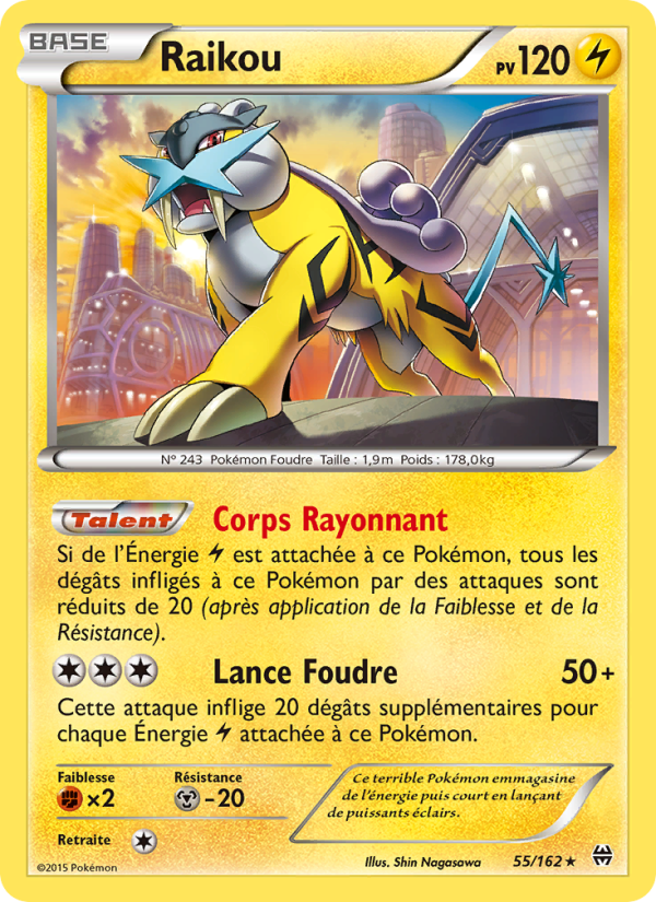 Raikou 55 — BREAKthrough (French Pokémon TCG card)