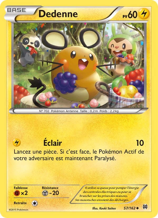 Dedenne 57 — BREAKthrough (French Pokémon TCG card)