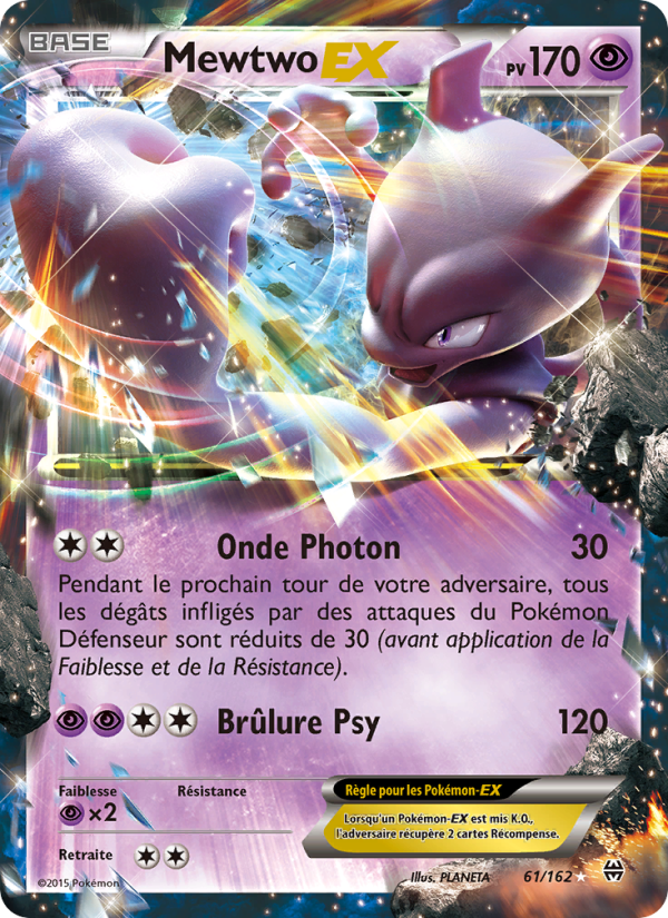 Mewtwo EX 61 — BREAKthrough (French Pokémon TCG card)