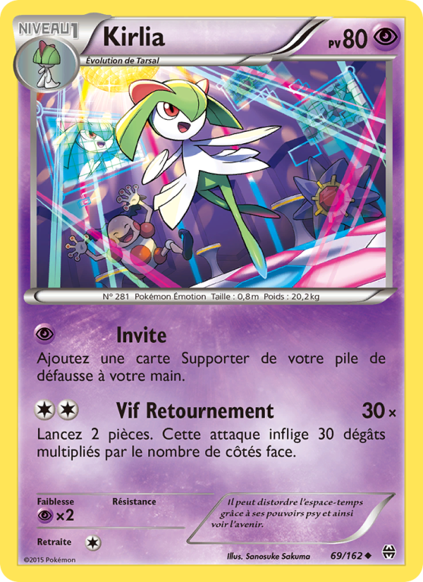 Kirlia 69 — BREAKthrough (French Pokémon TCG card)