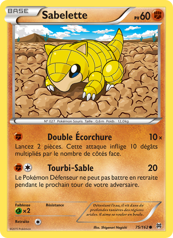 Sabelette 75 — BREAKthrough (French Pokémon TCG card)