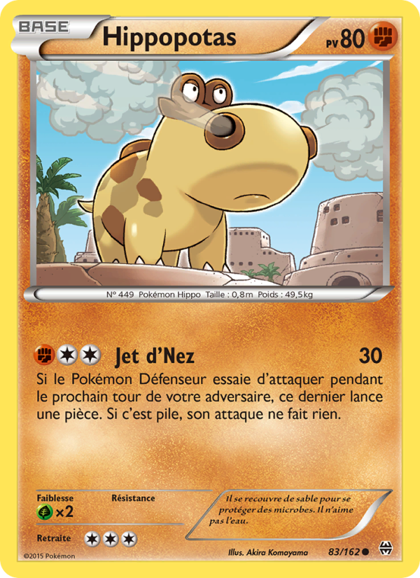 Hippopotas 83 — BREAKthrough (French Pokémon TCG card)
