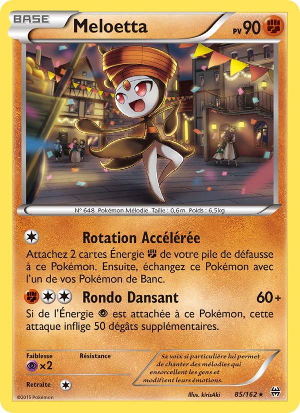Meloetta 85 — BREAKthrough (French Pokémon TCG card)