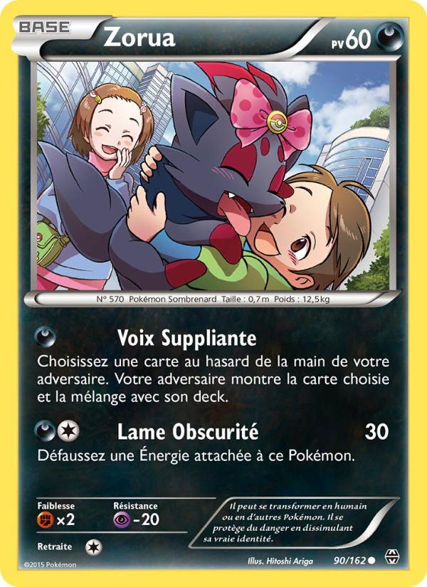 Zorua 90 — BREAKthrough (French Pokémon TCG card)