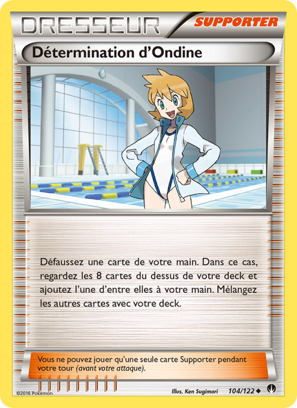 Détermination d'Ondine 104 — BREAKpoint (French Pokémon TCG card)