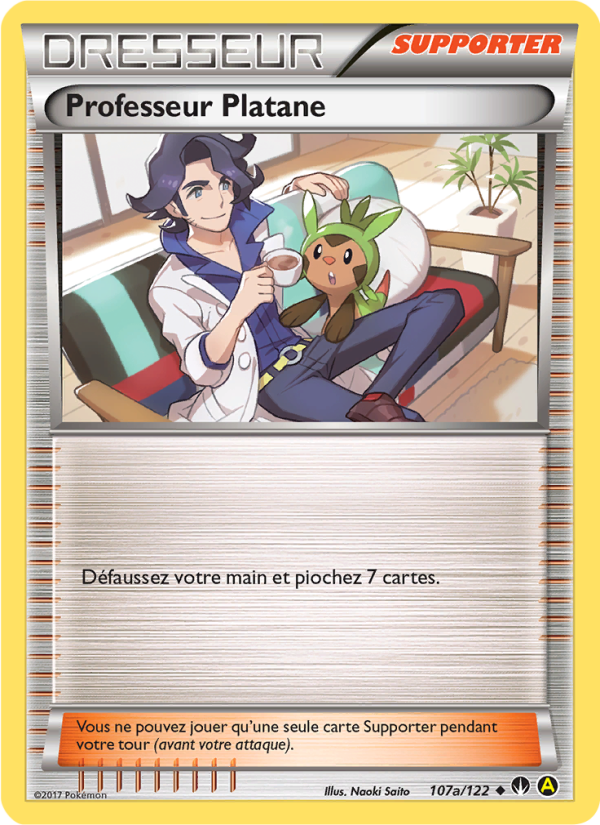 Professeur Platane 107a — BREAKpoint (French Pokémon TCG card)