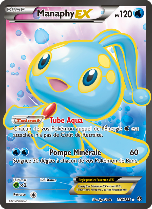 Manaphy EX 116 — BREAKpoint (French Pokémon TCG card)