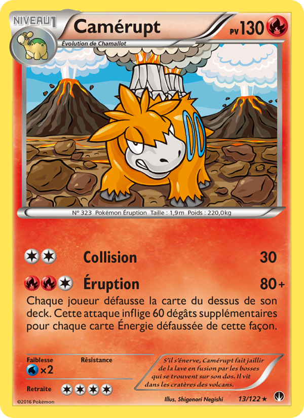 Camérupt 13 — BREAKpoint (French Pokémon TCG card)