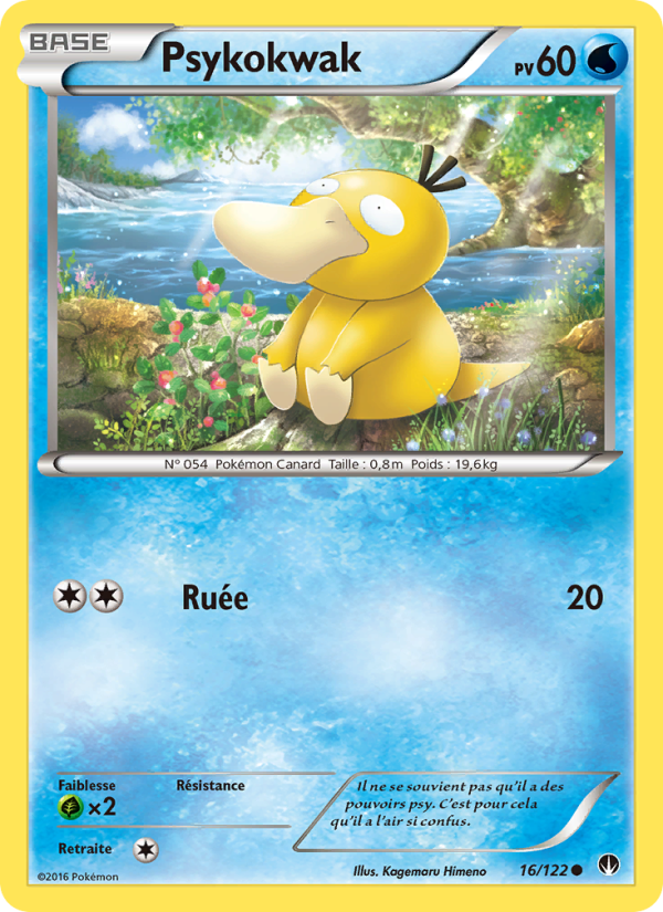 Psykokwak 16 — BREAKpoint (French Pokémon TCG card)