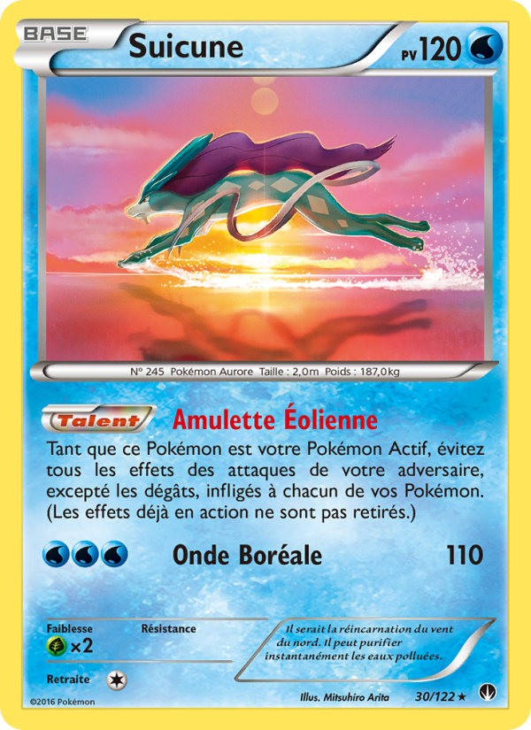 Suicune 30 — BREAKpoint (French Pokémon TCG card)