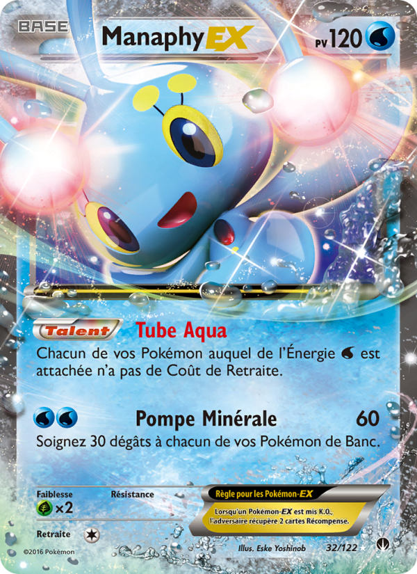 Manaphy EX 32 — BREAKpoint (French Pokémon TCG card)