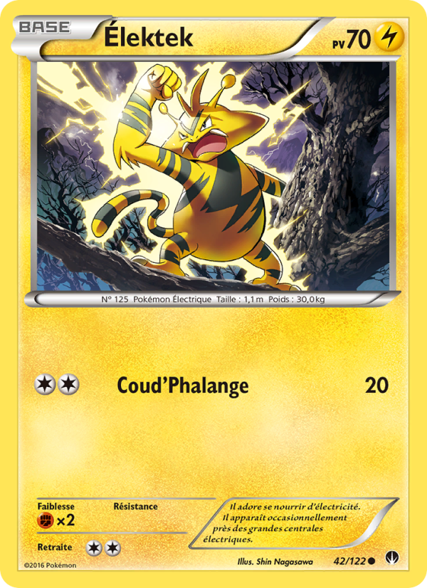 Élektek 42 — BREAKpoint (French Pokémon TCG card)