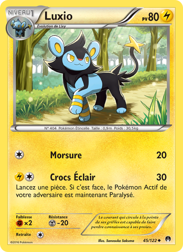 Luxio 45 — BREAKpoint (French Pokémon TCG card)