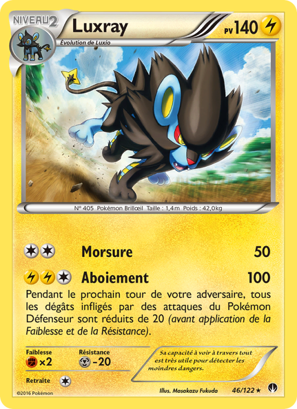 Luxray 46 — BREAKpoint (French Pokémon TCG card)