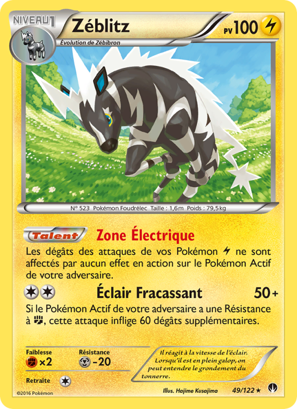 Zéblitz 49 — BREAKpoint (French Pokémon TCG card)