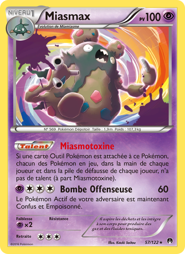 Miasmax 57 — BREAKpoint (French Pokémon TCG card)