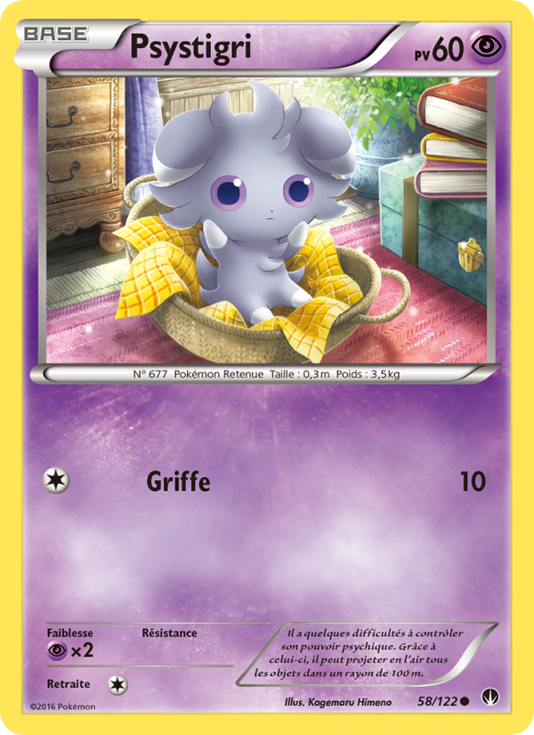 Psystigri 58 — BREAKpoint (French Pokémon TCG card)