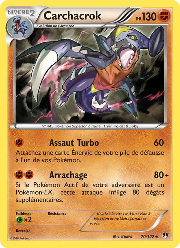 Carchacrok 70 — BREAKpoint (French Pokémon TCG card)