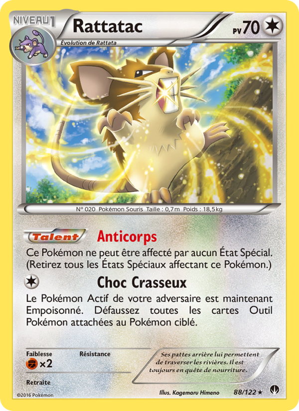 Rattatac 88 — BREAKpoint (French Pokémon TCG card)