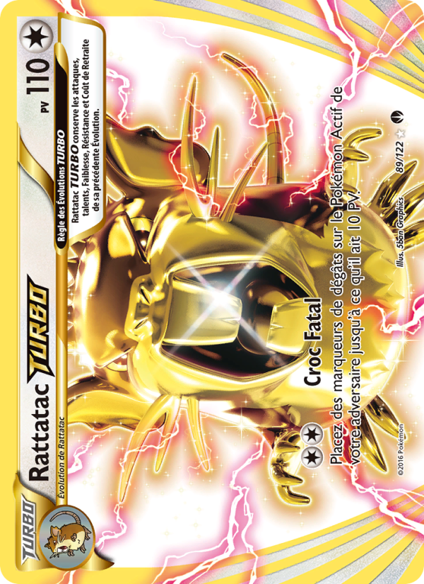 Rattatac TURBO 89 — BREAKpoint (French Pokémon TCG card)