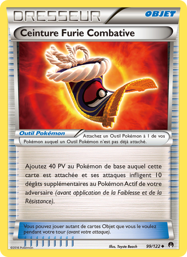 Ceinture Furie Combative 99 — BREAKpoint (French Pokémon TCG card)