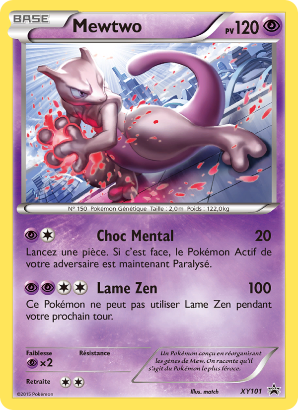 Mewtwo XY101 — XY Promos (French Pokémon TCG card)