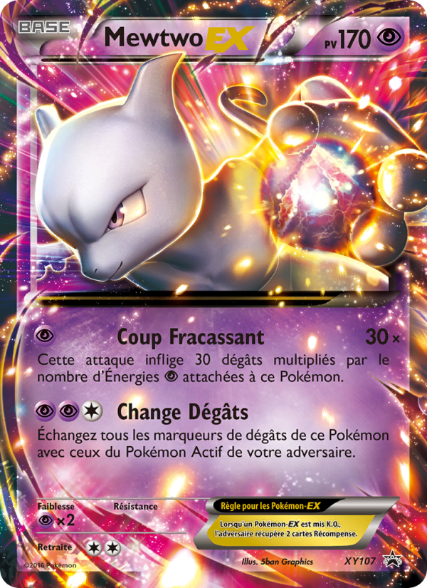 Mewtwo EX XY107 — XY Promos (French Pokémon TCG card)