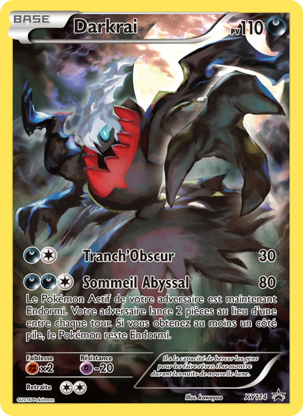 Darkrai XY114 — XY Promos (French Pokémon TCG card)