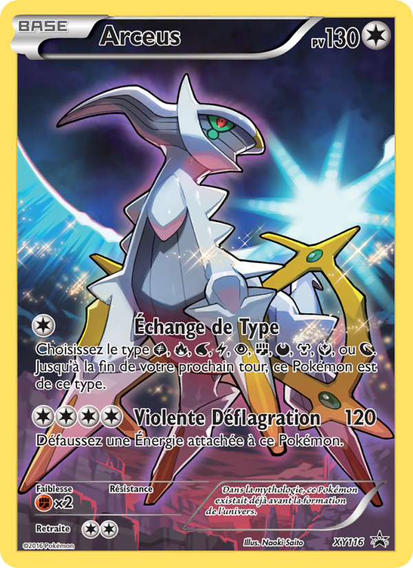Arceus XY116 — XY Promos (French Pokémon TCG card)