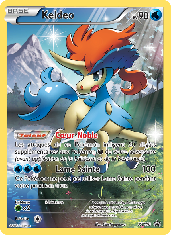 Keldeo XY118 — XY Promos (French Pokémon TCG card)