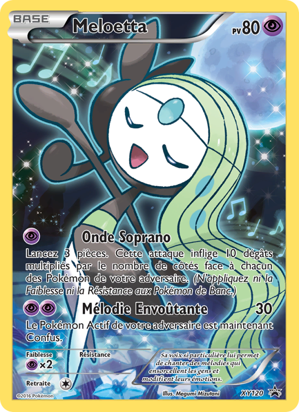 Meloetta XY120 — XY Promos (French Pokémon TCG card)