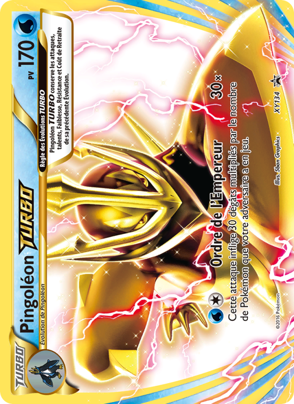 Pingoléon TURBO XY134 — XY Promos (French Pokémon TCG card)