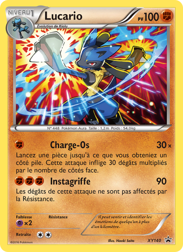 Lucario XY140 — XY Promos (French Pokémon TCG card)