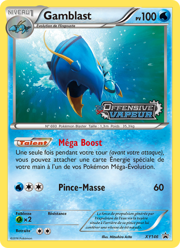 Gamblast XY146 — XY Promos (French Pokémon TCG card)