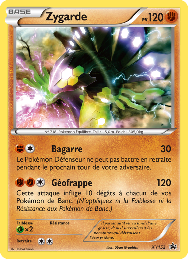 Zygarde XY152 — XY Promos (French Pokémon TCG card)