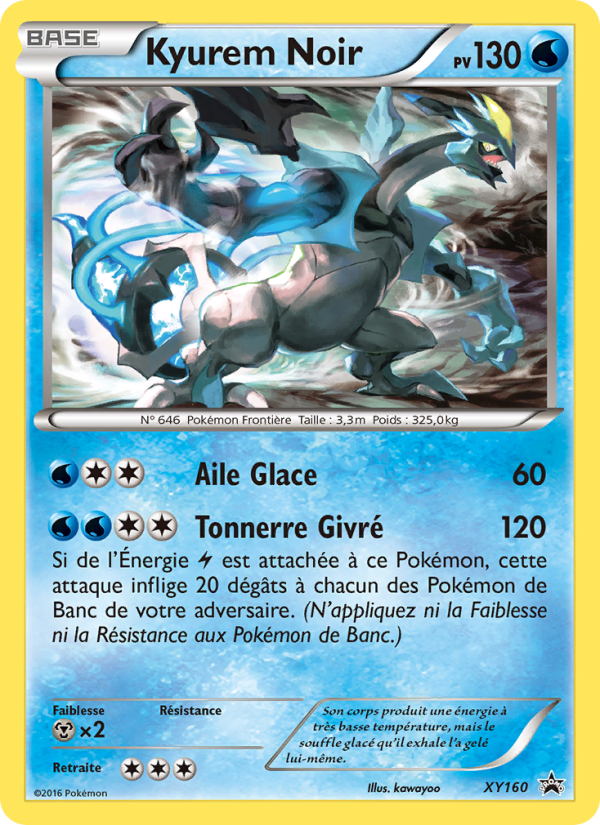 Kyurem Noir XY160 — XY Promos (French Pokémon TCG card)