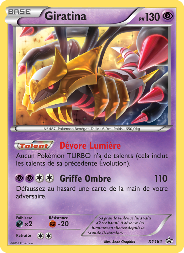 Giratina XY184 — XY Promos (French Pokémon TCG card)