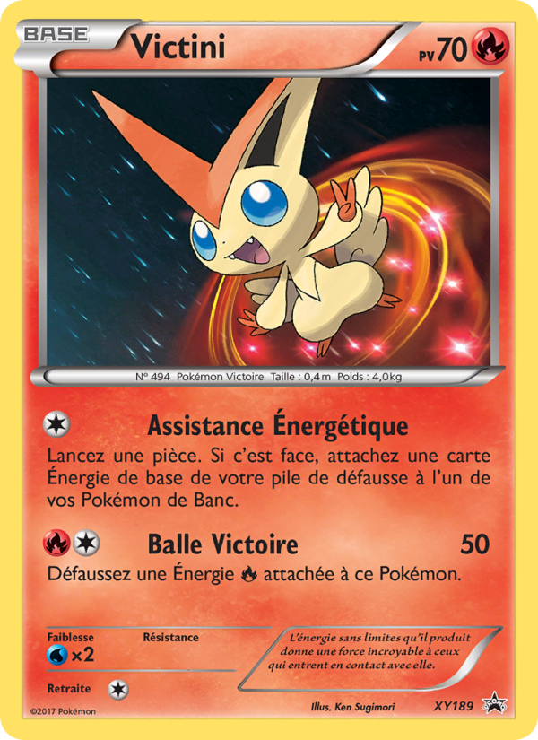 Victini XY189 — XY Promos (French Pokémon TCG card)