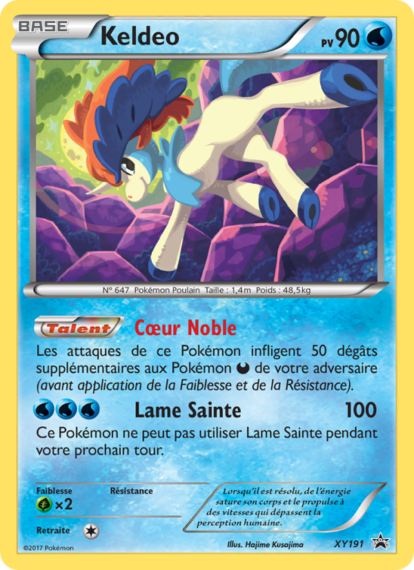 Keldeo XY191 — XY Promos (French Pokémon TCG card)