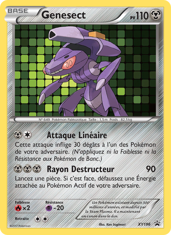 Genesect XY196 — XY Promos (French Pokémon TCG card)