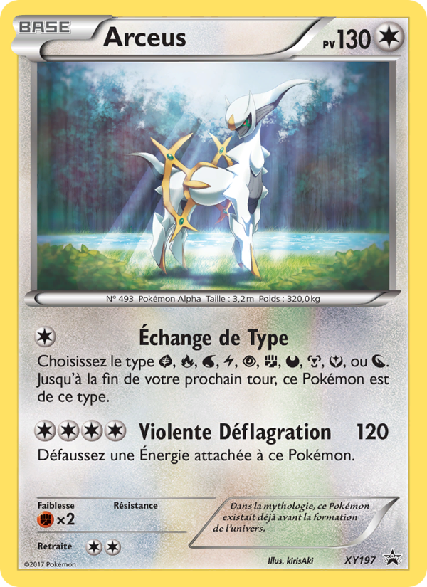 Arceus XY197 — XY Promos (French Pokémon TCG card)