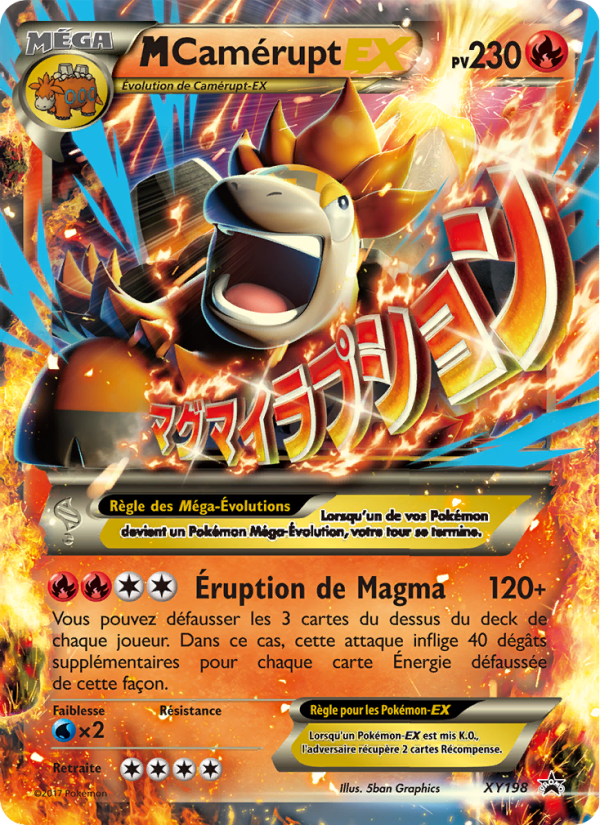 M-Camérupt-EX XY198 — XY Promos (French Pokémon TCG card)