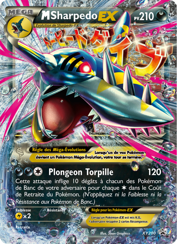 M-Sharpedo-EX XY200 — XY Promos (French Pokémon TCG card)