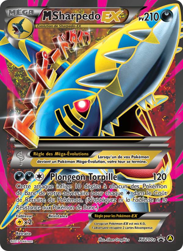 M-Sharpedo-EX XY200a — XY Promos (French Pokémon TCG card)