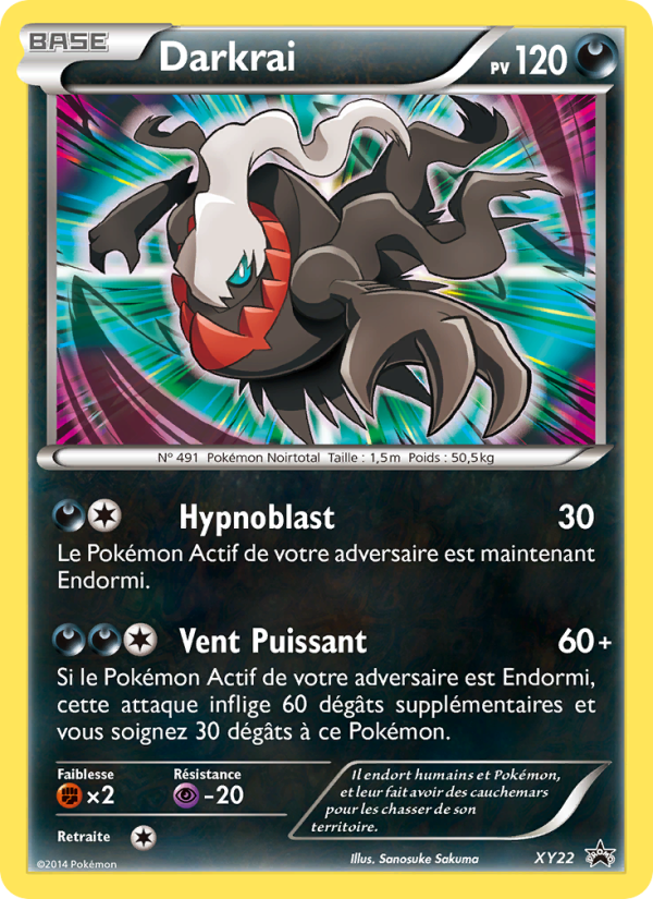 Darkrai XY22 — XY Promos (French Pokémon TCG card)