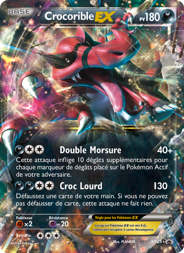 Crocorible EX XY25 — XY Promos (French Pokémon TCG card)