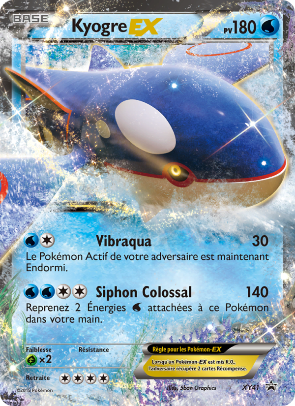 Kyogre EX XY41 — XY Promos (French Pokémon TCG card)