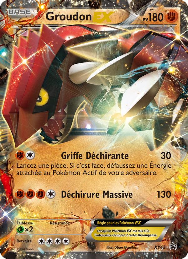 Groudon EX XY42 — XY Promos (French Pokémon TCG card)