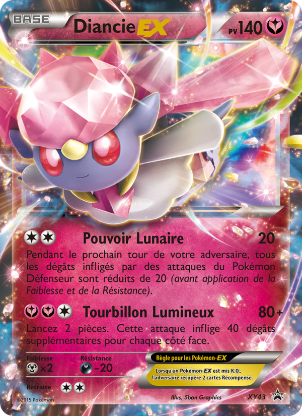 Diancie EX XY43 — XY Promos (French Pokémon TCG card)